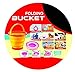 Large Foldable Pail Bucket Set of 3 Collapsible Buckets Multi-Purpose for Beach, Camping Gear Water and Food Jug, Dog Bowls, Cats, Dogs and Puppys, Camping and Fishing Tub (1.5 Gallons / 5 Liters)