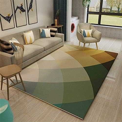 WGFGG Modern Nordic Living Room Carpet Bedroom Sofa Coffee Table Bedside Large Area Rug Rectangular No Mites Non-Slip Super Soft Kids Crawl Mat, Customizable (Size : 200x300cm)