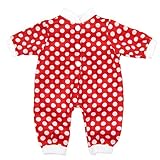 Baby Doll Red Clothes Clothing Rompers Jumpsuits Dresses for 16 - 18 Inches American Girl Dolls by AOFUL