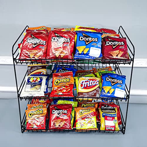 FixtureDisplays® 24" Wide X 14.9" Deep X 23.2" Tall 3OpenShelf Wire