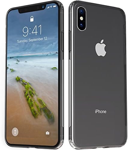 iPhone X Case, GANJOY Apple iPhone X Crystal Clear Shock Absorption Technology Bumper Soft TPU Cover Case for iPhone X - Clear