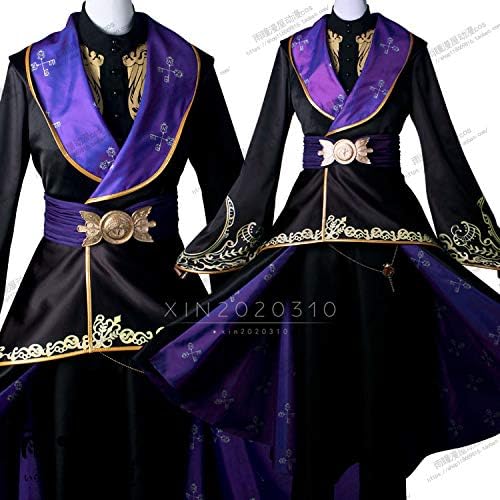 小道具付き ディズニー ツイステッドワンダーランド Disney Twisted Wonderland Malleus マレウス ドラコニア 式典服 全員 ウィッグ 仮装 贈与 クリスマス コスチューム コスプレ衣装 ステージ服 舞台 ハロウィン 変身 靴別売り