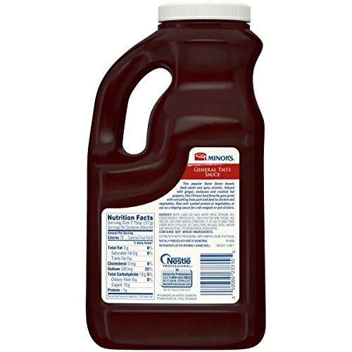 Minor's General Tso Sauce, Stir Fry Sauce, Ginger Garlic Sesame Flavor, 5.2 lb Bottle