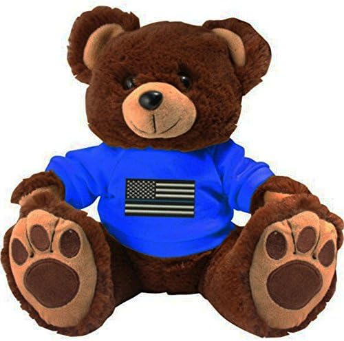 Honor Country Thin Blue Line Police American Flag Plush Toy Teddy Bear