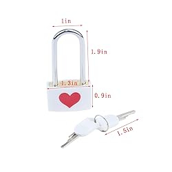 Dnyta 2 Pcs Padlock and Key Set, ABS Padlock Body