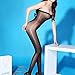 Black Color QueensHot Sexy Erotic Silky Shiny Lingerie Babydoll Teddy Tube Body Catsuit Stocking Tigh-High,Black,Large