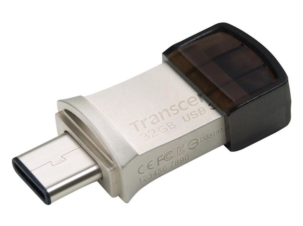 Transcend JetFlash 890 32GB Dual Drive, USB 3.1 Gen 1 & USB Type-C for Laptop TS32GJF890S