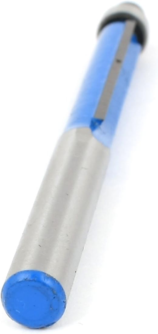Sourcingmap Flush Trim Router Bit 1/4x1/ Inch 76mm 3 Inch Long 2 Edges for Carpenter Blue 2pcs, 1/4X1/4" 2pcs - Image 3