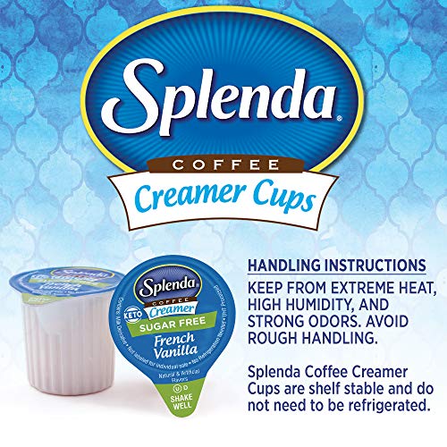 SPLENDA Sugar Free/Low Calorie/Single Serve Coffee Creamer Cups, French