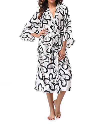 Caffia Women's Ancient Traditional Japanese Style Long Kimono Robe