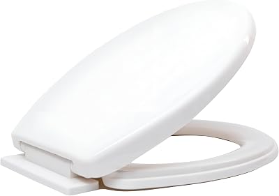 Requisite Needs Soft Close Toilet Seat White with Adjustable Hinges