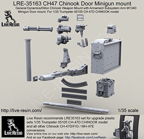 Live Resin LRE35163 1/35 CH47 Chinook Door M134D Minigun Mount /item# G4W8B-48Q40667