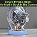 CatGuru New Premium Whisker Stress Relief Cat Food Bowl, Non-Skid Round Melamine Bowl for Multiple Cats
