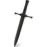 16" PU Foam Sword Prop -Medieval Knight Fake Dagger Role-Play Costume Accessory for Halloween Cosplay Kids and Adults