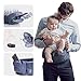 Bebamour Foldable Baby Hip Carrier Ergonomic Toddler Waist Seat Safety Certified (Dark Grey)
