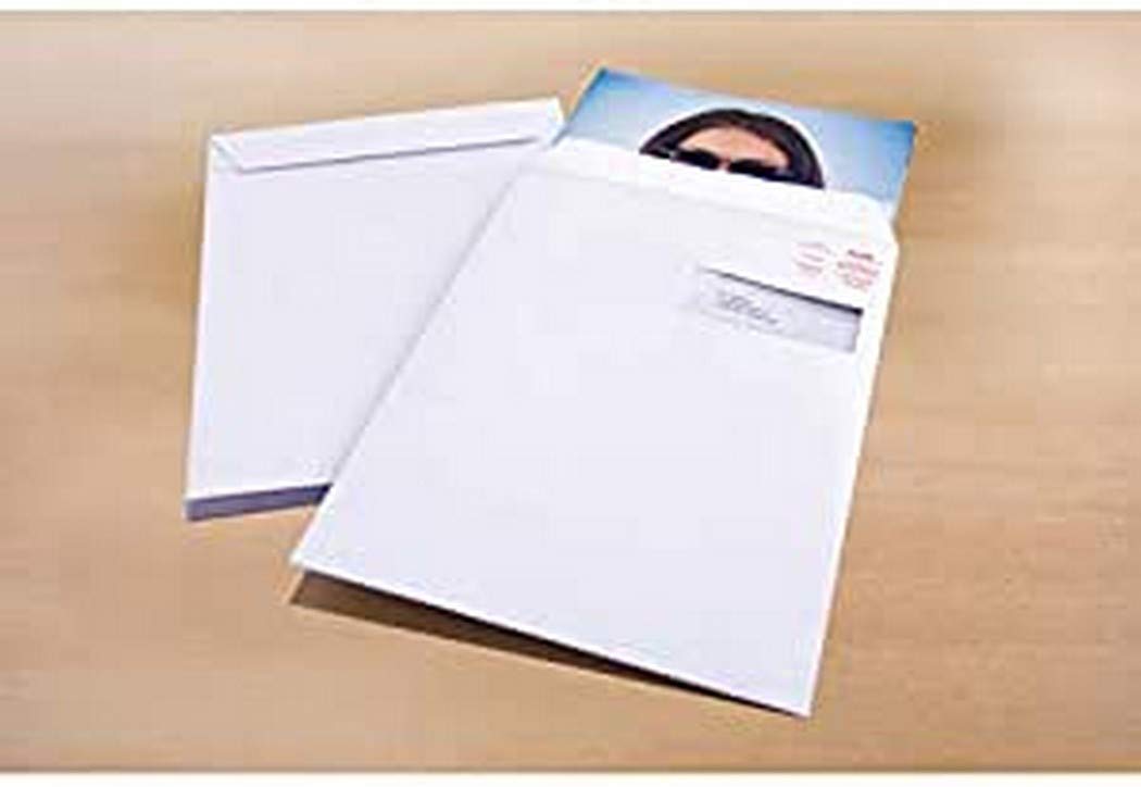 Raadhuis Envelope 229 x 324 C4 Window Right File Self-Adhesive White 120 g 250 Window 40 x 110 mm
