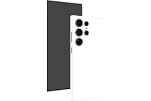 Phone Sticker for Samsung Galaxy S24 Ultra, 2 Pack Mobile Skin Wrap Protector Film Vinyl Decal for Back Side Camera (White)