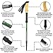 Walking pole Trekking Pole Collapsible Lightweight Shock-Absorbent Carbon Fiber Hiking Walking & Running Sticks with Natural Cork Grips Quick Locks adjustable Full Terrain Accessories and Carry Bags