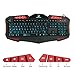 LHWXSXL Backlit Wired Gaming Keyboard, Mechanical Feel USB Desktop Computer Accessories, Suitable for Game Office Learning Leisure, Blackthumb 1