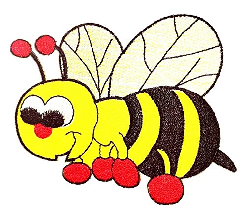 Little Bee Iron on Patches by 3A1Y