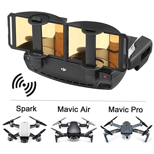 Tmalltide Foldable Signal Booster,Air Spark Signal Booster DJI Mavic Pro/Mavic Air/Spark Controller Signal Booster Range Extender (Gold)