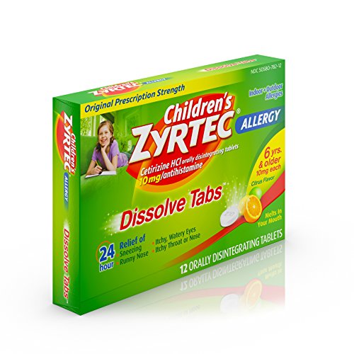 Children’s Zyrtec 24 HR Dissolving Allergy Relief Tablets with