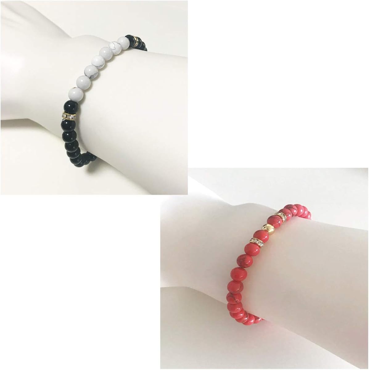 Amazon ブレスレット メンズ 2本セット アクセントが効いたお洒落なブレスレット お得な2本セット 重ね付けやお洒落のワンポイントに お手持ちのアクセサリーとミックスしてもオシャレ Red ブレスレット 通販