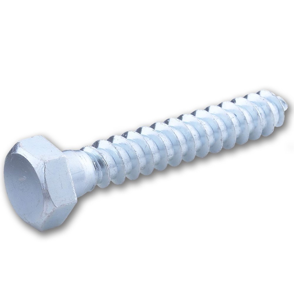 Coach Screws With Hex Head Zinc Plated M8 8mm x 50mm (Pack of 6