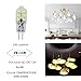 Dayker G4 LED Light Bulb 2W Jc Type Bi-pin Base 15W Halogen Replacement Daylight for Under Counter Lighting, Puck Lighting, Ceiling Lighting(5 Pack)