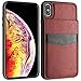 LakiBeibi for iPhone Xs Max Case, Premium Leather Anti-Scratch iPhone Xs Max Wallet Case with Credit Card Slots Folio Flip Shockproof Protective Cover for iPhone Xs Max 6.5 Inch (2018) - Brown