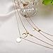 Luxcastle Coin Moon Multilayer Necklace Fashion Women Sequins Pendant Necklace Long Chain
