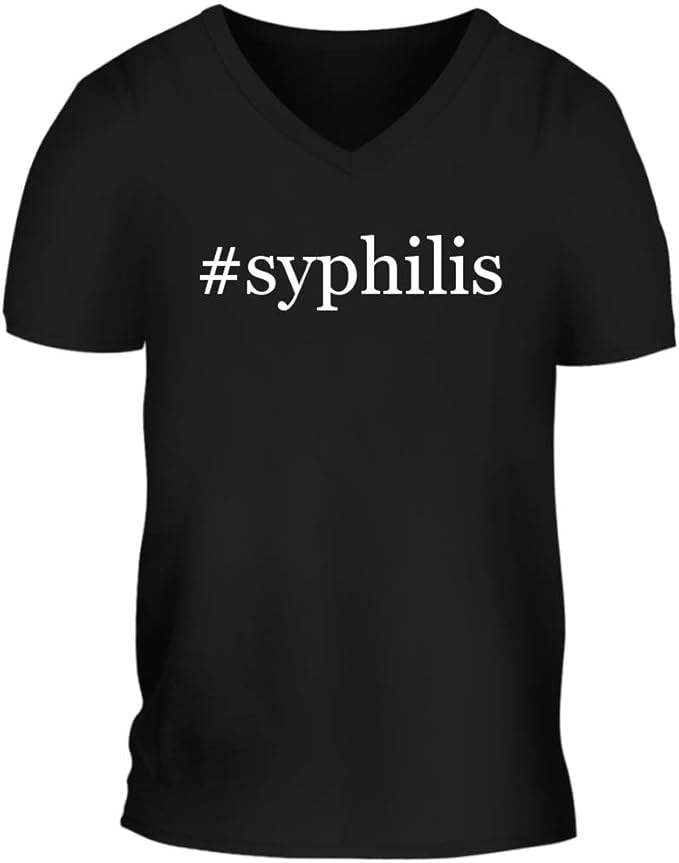 syphilis A Nice Hashtag Men's Short Sleeve VNeck T