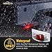 Partsam 2pcs RED LED Marker Clearance Light Chrome Plastic trailer RV Camper 12LED