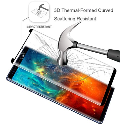 image for my-handy-design [2 Pack] Galaxy Note 9 Screen Protector, 3D Curve Edge