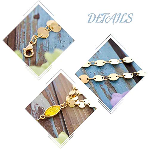 Barogirl Gold Head Chain Headdress Small Coins Hair Chain Jewelry Boho Prom Wedding Headpiece for Women (Silver) - Thumbnail 4