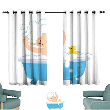 Amazon Com Hccjlcks Room Darkening Wide Curtains Nursery Baby Boy