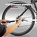 Mini Bike Pump Sportneer Bicycle Pumps 160 PSI - Fits Presta and Schrader - for Mountain, Road & BMX Bikes, with Glueless Puncture Repair Kit, Mount Kit, Ball Needle Valve and Tire Lever