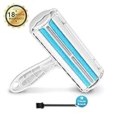 FOCUSPET Pet Hair Remover Dog&Cat Hair Lint Remover Brush Reusable Cleaner Remove Hair from Furniture, Carpets, Bedding and More with 4.5 inch Clean Brush
