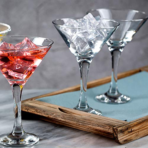 Martini Glasses Set of 6, Classics 6 Piece Martini Set, Perfect