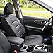 Leader Accessories Platinum Vinyl Auto Faux Leather Black One Car Seat Cover for HighBack/Low Back Front Seat with Airbag Back Pocket