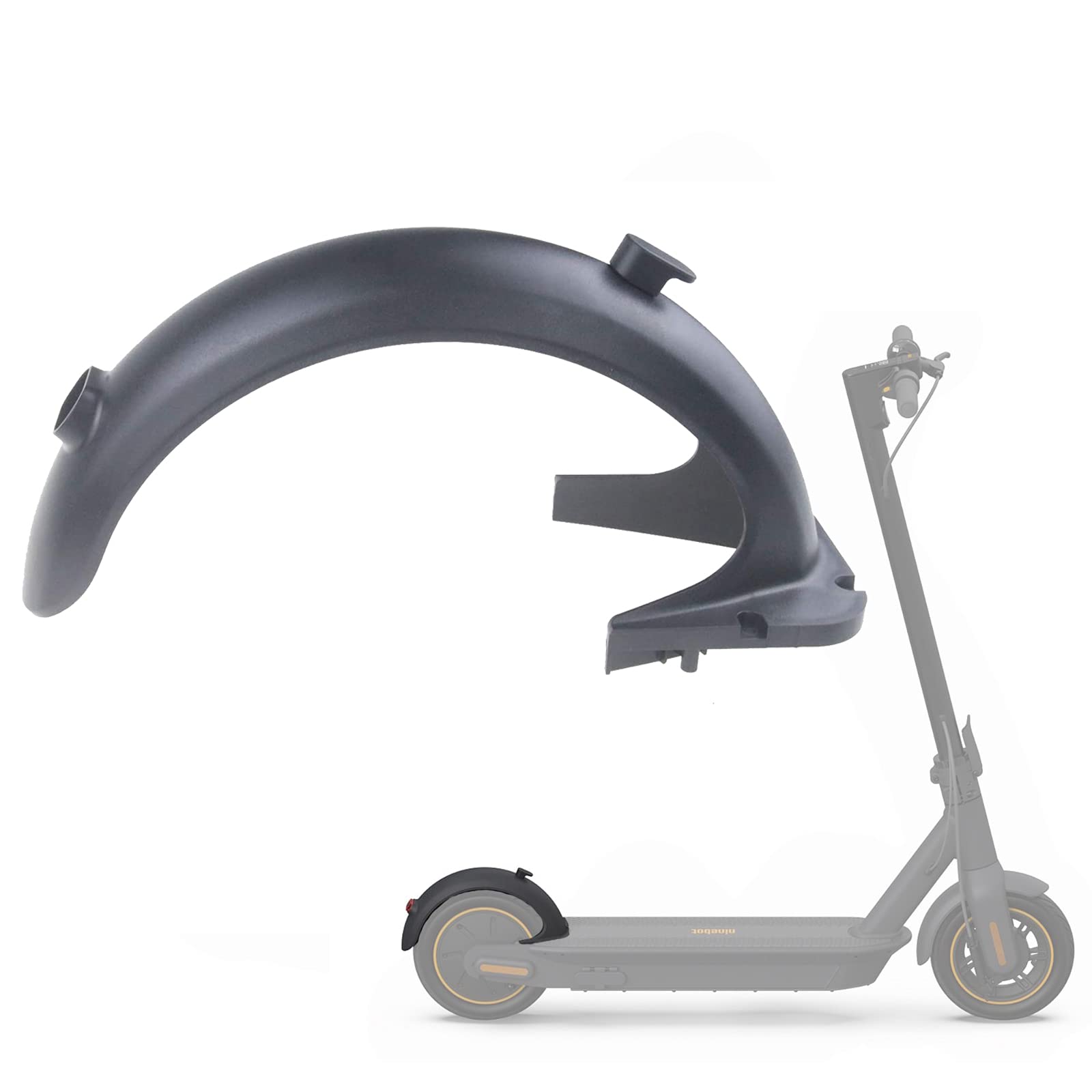 Fututech Rear Mudguard Front Mudguard for Segway Ninebot Max G30 Electric Scooter Accessories Scooter (Rear Mudguard)