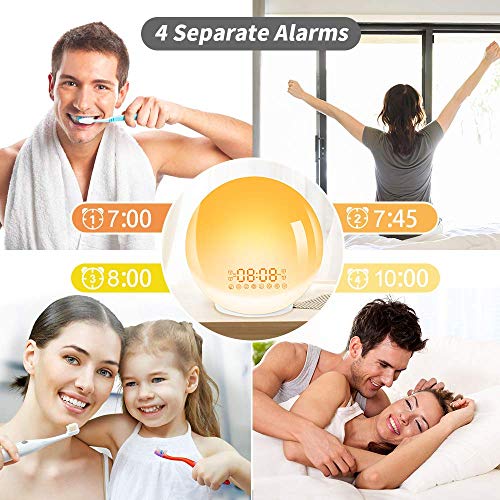 LBell Upgrade Smart Wake Up Light Compatible with Alexa and Google, 8
