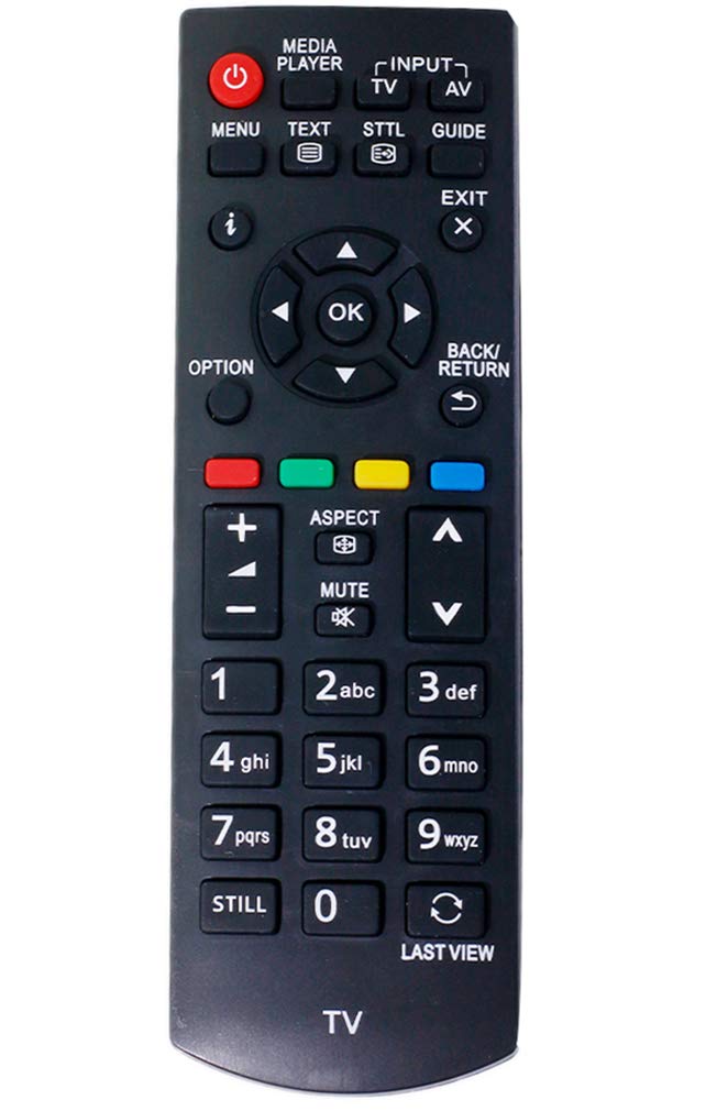 ALLIMITY N2QAYB000816 Remote Control Replaced for Panasonic Viera TV TX-32A400B TX-32A400E TX-39AW404 TX-50AW404 TX-L24XM6B TX-L24XM6E TX-L32B6E TX-39A400B TX-L19XM6B TX-L19XM6E