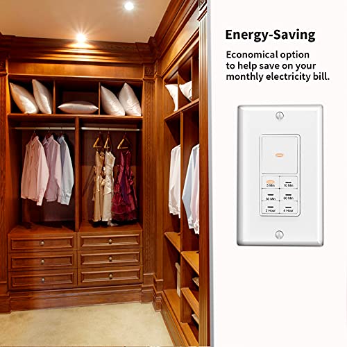 Countdown Timer Switch with Manual Override, Push Button 5103060 Min