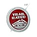 VXAR Emblem Badge Jeep Trail Rated 4x4 Trunk Tailgate Fender LOGO for Jeep Wrangler 2007-2018(Red)