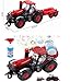 Bubble Blowing Bump N Go Farm Tractor Train Set Lights & Sounds Bubble Toy for Kids
