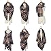 Womens Plaid Blanket Scarf Winter Soft Tassel Scarfs Gorgeous Wrap Shawl By Chuanqi