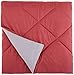 Amazon Basics Twin/Twin XL Reversible Comforter Lightweight Microfiber All Season Blanket, Burgundy/Grey