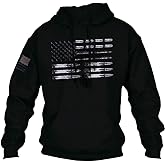 Vdnerjg Mens Hoodies Long Sleeve American Flag Graphic Drawstring Hooded Pullover Sweatshirts