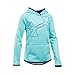 Under Armour Girls' Armour Fleece Novelty Jumbo Logo Hoodie, Cosmos/Caspian, Youth Small